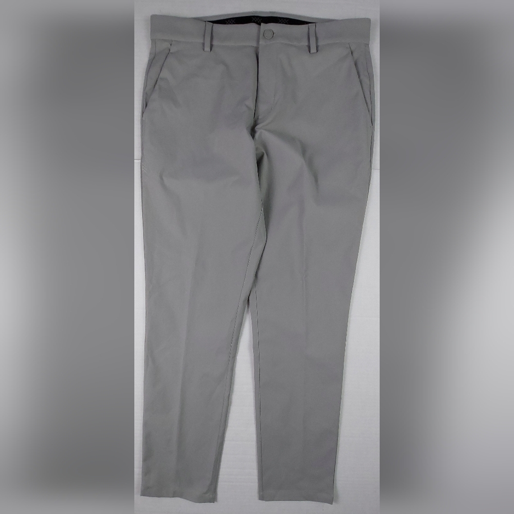 Rhone Slim Fit Gotham Pants Mens 34x31 Gray Performance Hemmable Style 102113